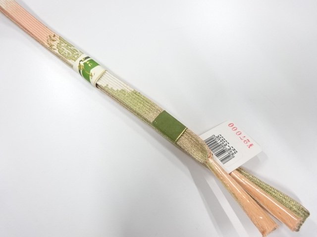 JAPANESE KIMONO / UNUSED KOREI HAND-TIED OBIJIME